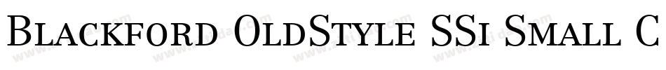 Blackford OldStyle SSi Small Caps字体转换